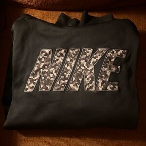 Nike Black Sweatshirt with Camouflage Logo